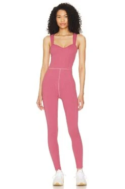 FREE PEOPLE X FP Movement High Fidelity Onesie Woodrose