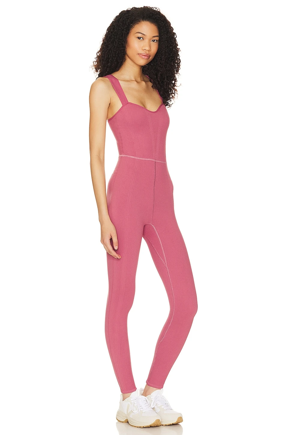 FREE PEOPLE X FP Movement High Fidelity Onesie Woodrose 2 FREE PEOPLE X FP Movement High Fidelity Onesie Woodrose - Image 2