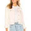 FREE PEOPLE Rumors Denim Jacket Ivory