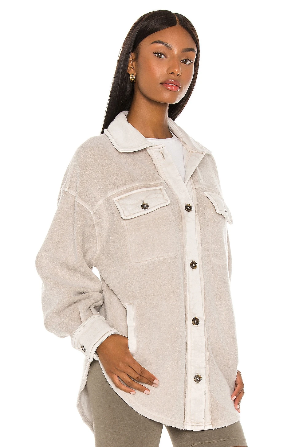 FREE PEOPLE X We The Free Ruby Jacket Stone 3 FREE PEOPLE X We The Free Ruby Jacket Stone - Image 3