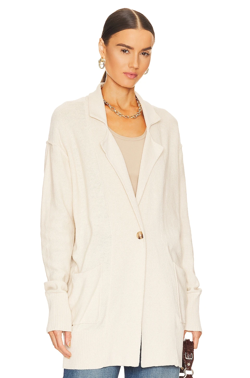 FREE PEOPLE Desert Blazer Natural 2 FREE PEOPLE Desert Blazer Natural - Image 2