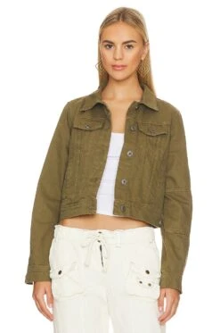 FREE PEOPLE Rumors Denim Jacket Ivory -FREE PEOPLE || Nike || Steve Madden Sales Store FREE WO766 V1