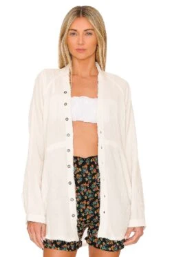 FREE PEOPLE Summer Daydream Button Down White -FREE PEOPLE || Nike || Steve Madden Sales Store FREE WS3781 V1 1