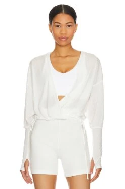 FREE PEOPLE X FP Movement Radiant Wrap Layer White