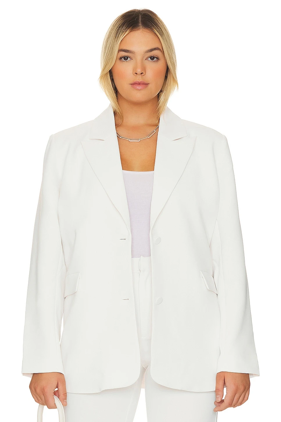 GOOD AMERICAN Suiting Boyfriend Blazer Ivory001 2 GOOD AMERICAN Suiting Boyfriend Blazer Ivory001 - Image 2