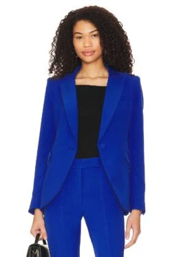 Hudson Crepe Blazer Royal Blue