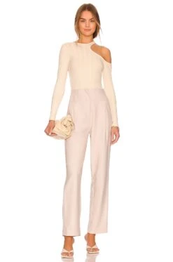 Flat Rib Asymmetrical Top Off White -FREE PEOPLE || Nike || Steve Madden Sales Store HARL WS994 V4