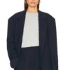 Oversized Suit Blazer Navy