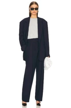 Oversized Suit Blazer Navy -FREE PEOPLE || Nike || Steve Madden Sales Store HLSA WO6 V5