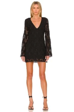 X REVOLVE Mayla Mini Dress Black