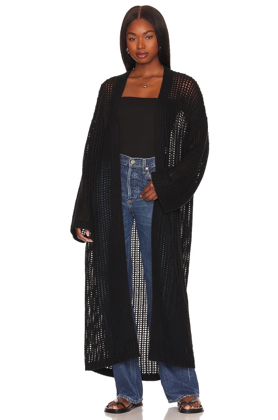 X REVOLVE Jacinda Cardigan Black 1 X REVOLVE Jacinda Cardigan Black