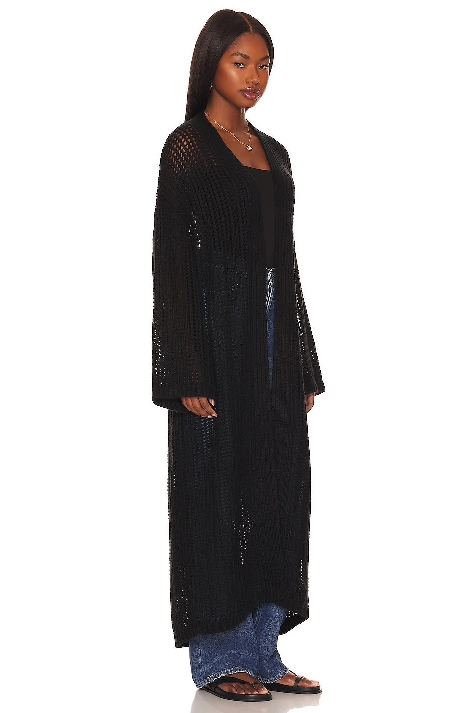 X REVOLVE Jacinda Cardigan Black 2 X REVOLVE Jacinda Cardigan Black - Image 2