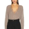 IRO Haby Knit Top Stone Grey