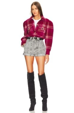 Isabel Marant Etoile Leiko Blanket Coat Fuchsia -FREE PEOPLE || Nike || Steve Madden Sales Store ISAR WO86 V5