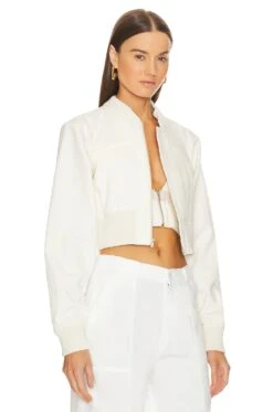 Lorenzo Cropped Denim Jacket Bra Combo Ecru -FREE PEOPLE || Nike || Steve Madden Sales Store JDAR WO21 V3