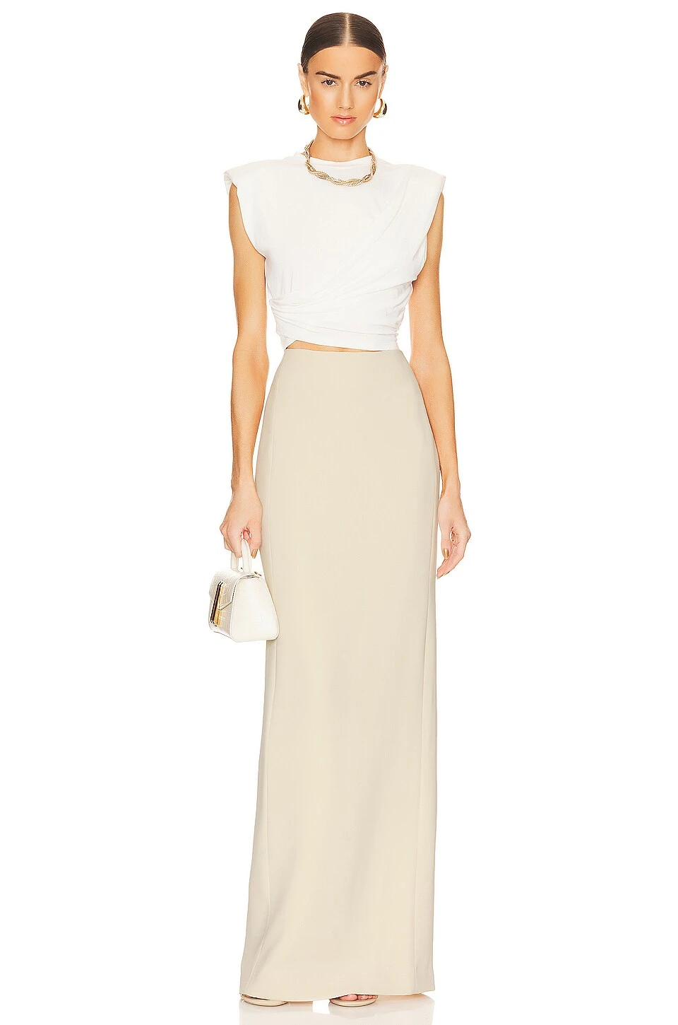 Estelle Crop T Shirt White 4 Estelle Crop T Shirt White - Image 4