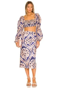 JOHANNA ORTIZ Filles De Joie Top Shells Ginger & Blue -FREE PEOPLE || Nike || Steve Madden Sales Store JORR WS6 V4