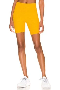 Wonder High Rise Rib Short Mango
