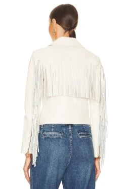 Kravitz Fringe Leather Jacket Cream -FREE PEOPLE || Nike || Steve Madden Sales Store LAGR WO164 V4