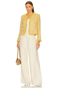 Tinlee Blazer Yellow Multi Tweed -FREE PEOPLE || Nike || Steve Madden Sales Store LAGR WO191 V4