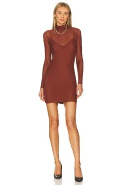 Porscha Dress Rust