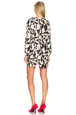 Maja Mini Dress Brown & Ivory Geo -FREE PEOPLE || Nike || Steve Madden Sales Store LCDE WD689 V3