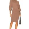 The Jen Sweater Dress Taupe
