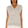 Oversized Sweater Vest Heather Grey