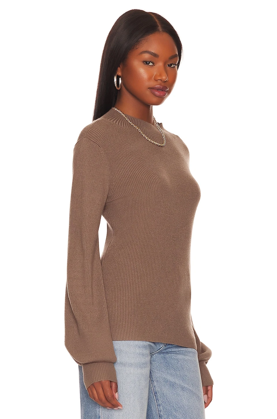 Fable Sweater Light Brown 2 Fable Sweater Light Brown - Image 2