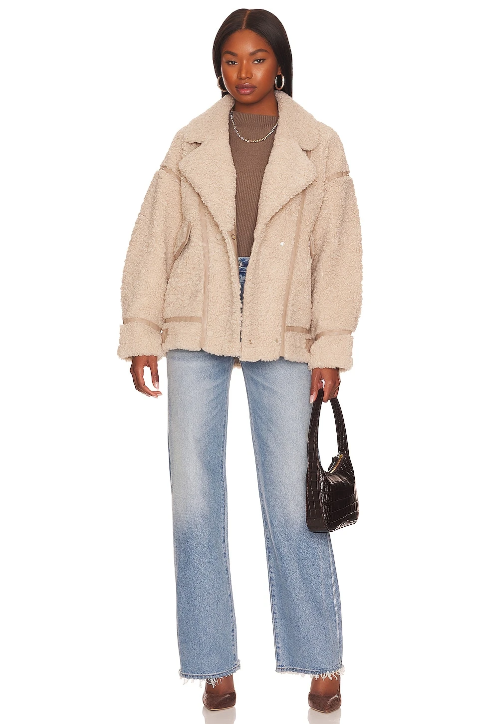 Fable Sweater Light Brown 4 Fable Sweater Light Brown - Image 4