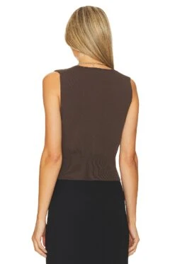 Natesa Knit Vest Brown -FREE PEOPLE || Nike || Steve Madden Sales Store LCDE WS993 V3