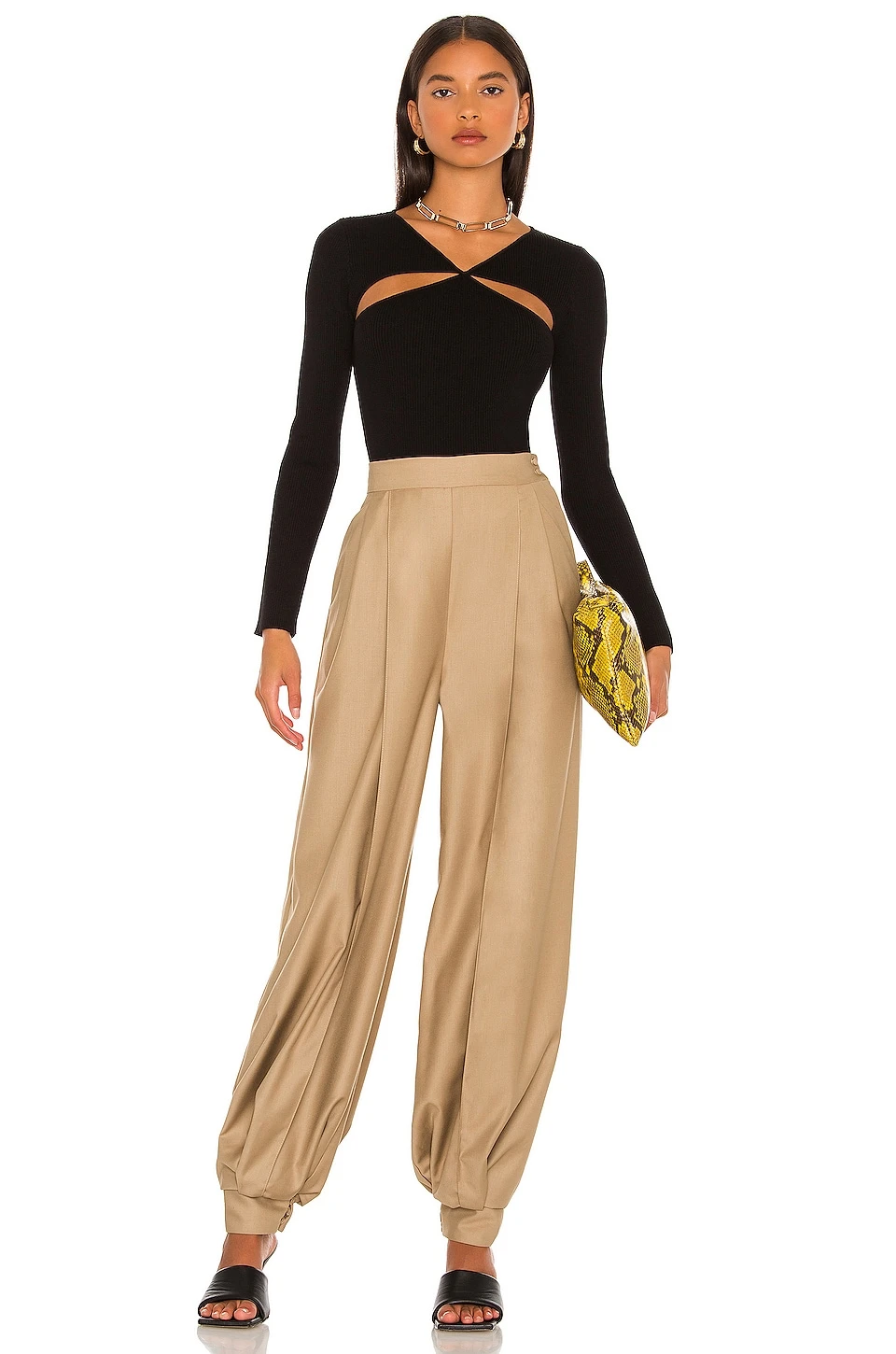 Halo Cut Out Sweater Top Black 4 Halo Cut Out Sweater Top Black - Image 4