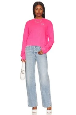 Spalding Pullover Neon Pink -FREE PEOPLE || Nike || Steve Madden Sales Store LMOS WK278 V5