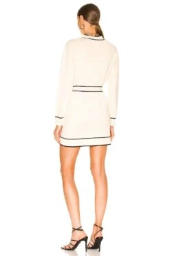 Natalie Belted Dress Ivory & Black -FREE PEOPLE || Nike || Steve Madden Sales Store LOVF WD3253 V3