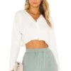 Keaton Cropped Top White