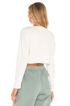 Keaton Cropped Top White -FREE PEOPLE || Nike || Steve Madden Sales Store LOVF WK876 V3