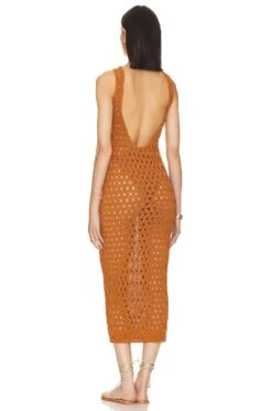 Theola Open Stitch Dress Rust -FREE PEOPLE || Nike || Steve Madden Sales Store LPAR WD756 V3
