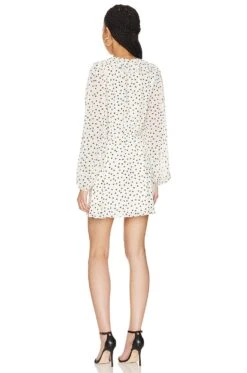 Mattie Mini Dress Black & Cream Dot -FREE PEOPLE || Nike || Steve Madden Sales Store MALR WD1235 V3