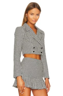 Jayla Cropped Blazer Houndstooth -FREE PEOPLE || Nike || Steve Madden Sales Store MALR WO107 V3