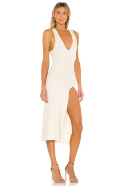 BODYCON-KLEID VARIEGATED RIB Ivory 12 BODYCON-KLEID VARIEGATED RIB Ivory -FREE PEOPLE || Nike || Steve Madden Sales Store MELR WD381 V3