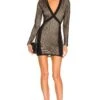 X REVOLVE Tallie Mini Dress Black