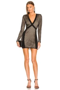 X REVOLVE Tallie Mini Dress Black