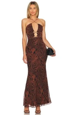 Lynette Dress Mosaic Zebra