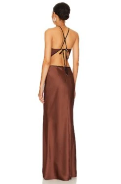 Edem Backless Maxi Dress Chocolate -FREE PEOPLE || Nike || Steve Madden Sales Store MISR WD298 V3