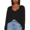 Spence V-neck Pullover Black