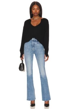 Spence V-neck Pullover Black -FREE PEOPLE || Nike || Steve Madden Sales Store MLAU WK206 V4