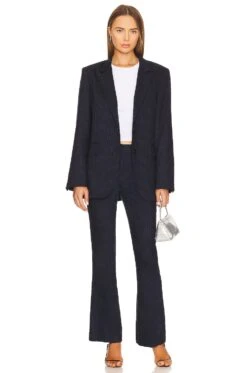 Carolyn Jacket Navy Blue Pinstripe -FREE PEOPLE || Nike || Steve Madden Sales Store MPAR WO2 V5