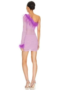 Juana Feather Trim Mini Dress Purple -FREE PEOPLE || Nike || Steve Madden Sales Store NBDR WD2869 V4