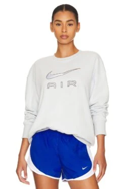 Nike NSW Air Fleece Crew Pure Platinum