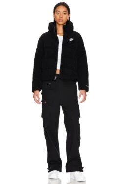 Nike NSW Fleece Jacket Black & White -FREE PEOPLE || Nike || Steve Madden Sales Store NIKR WO78 V6